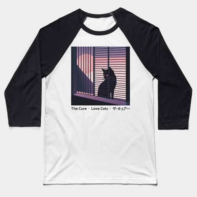 ザ・キュアー The Cure .. Love Cats Baseball T-Shirt by unknown_pleasures